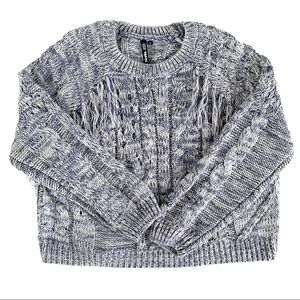 🎁 Bosua chunky knit fringe sweater